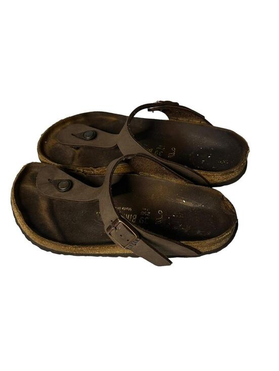 Birkenstock Shoes - Birkenstock Gizeh Birkibuc Thong Sandals Brown Size 39 (US Women's 8-8.5)